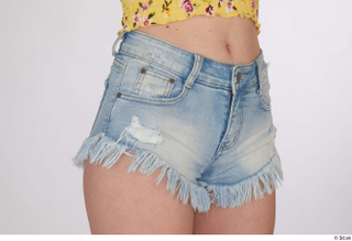Lilly Bella blue jeans shorts casual dressed hips 0008.jpg